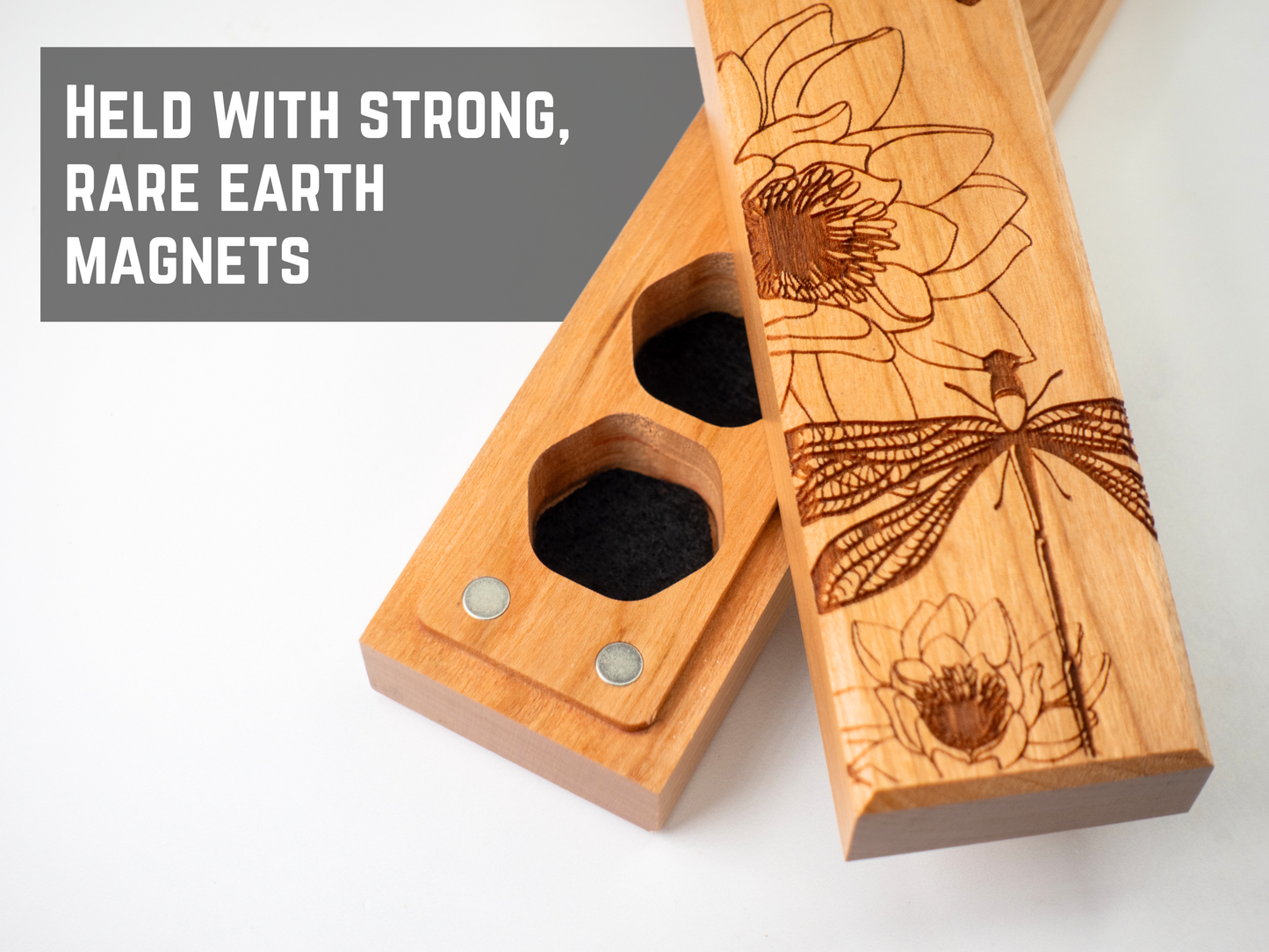 Dragonflies | Engraved Council of 7 Dice Vault