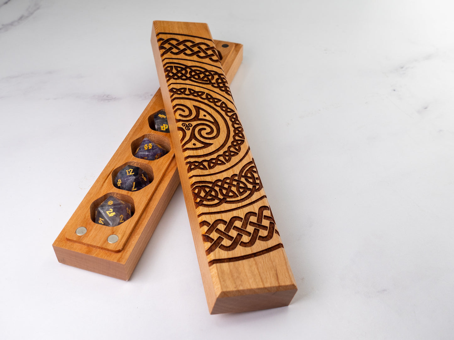 Celtic Rings | Engraved Council of 7 Dice Vault