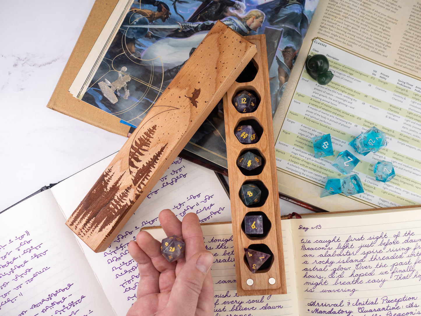 Dragon Moon | Engraved Council of 7 Dice Vault