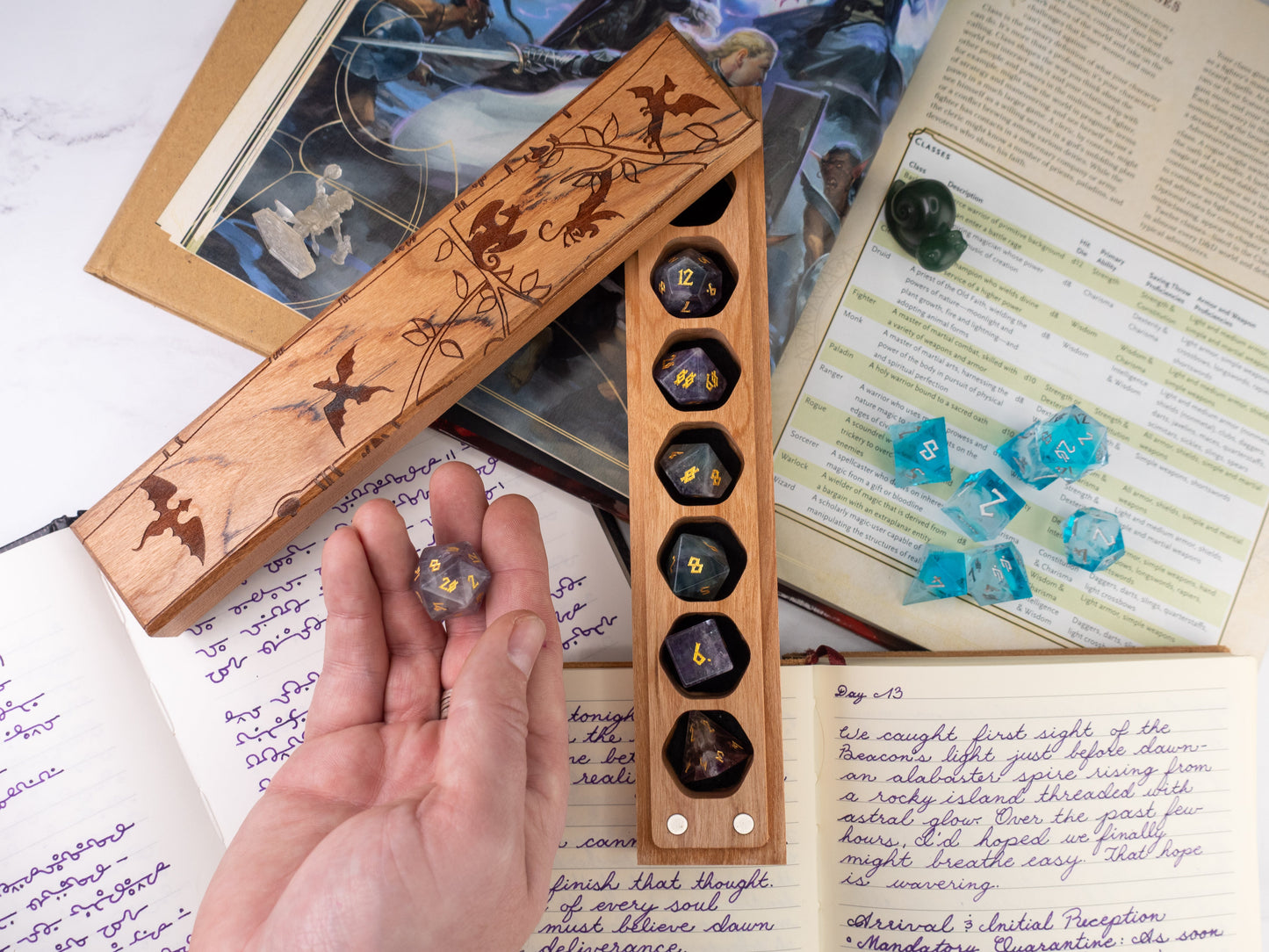 Dragon Tree | Engraved Council of 7 Dice Vault