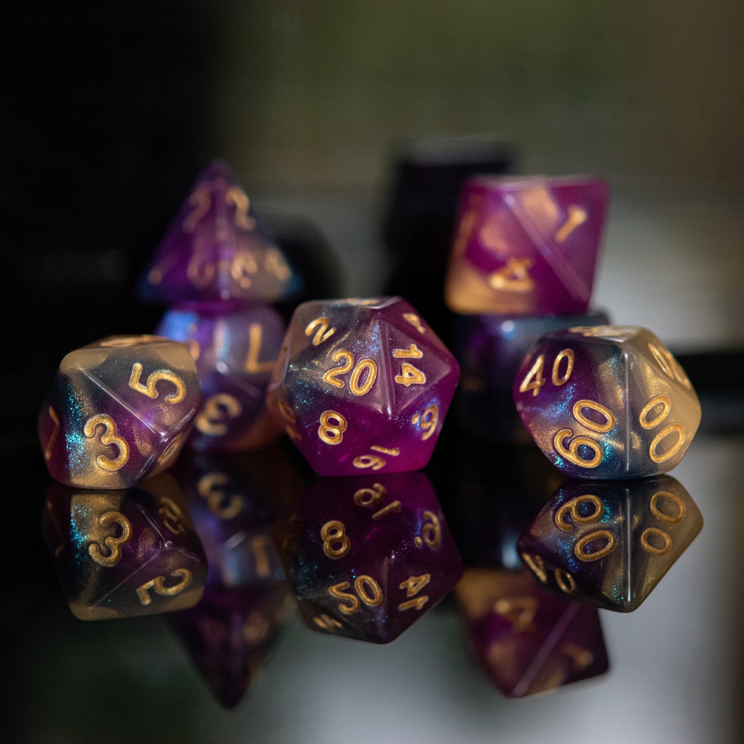 Orion Galaxy Acrylic Dice Set