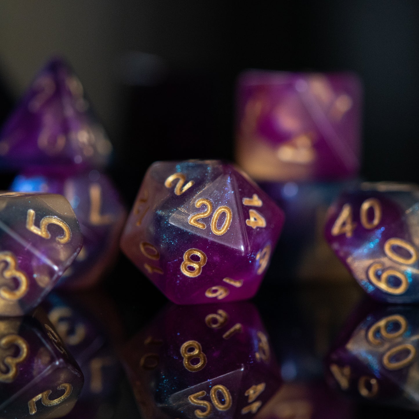 Orion Galaxy Acrylic Dice Set