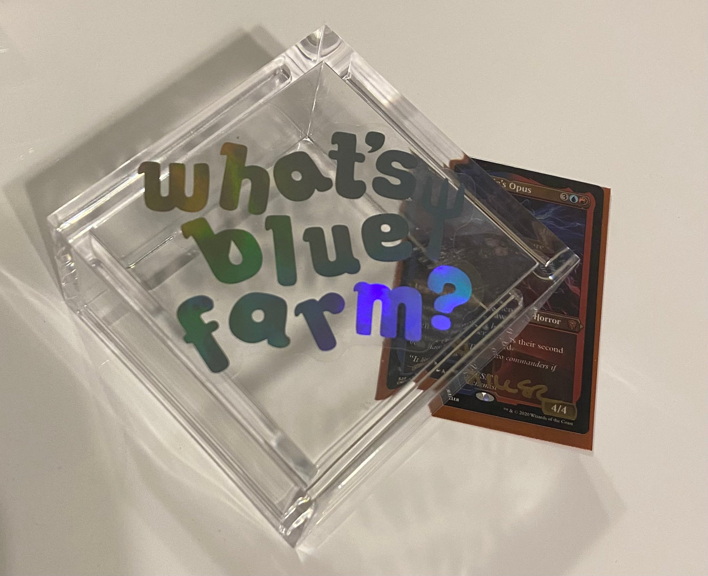 "What's Blue Farm" Reflective Sticker