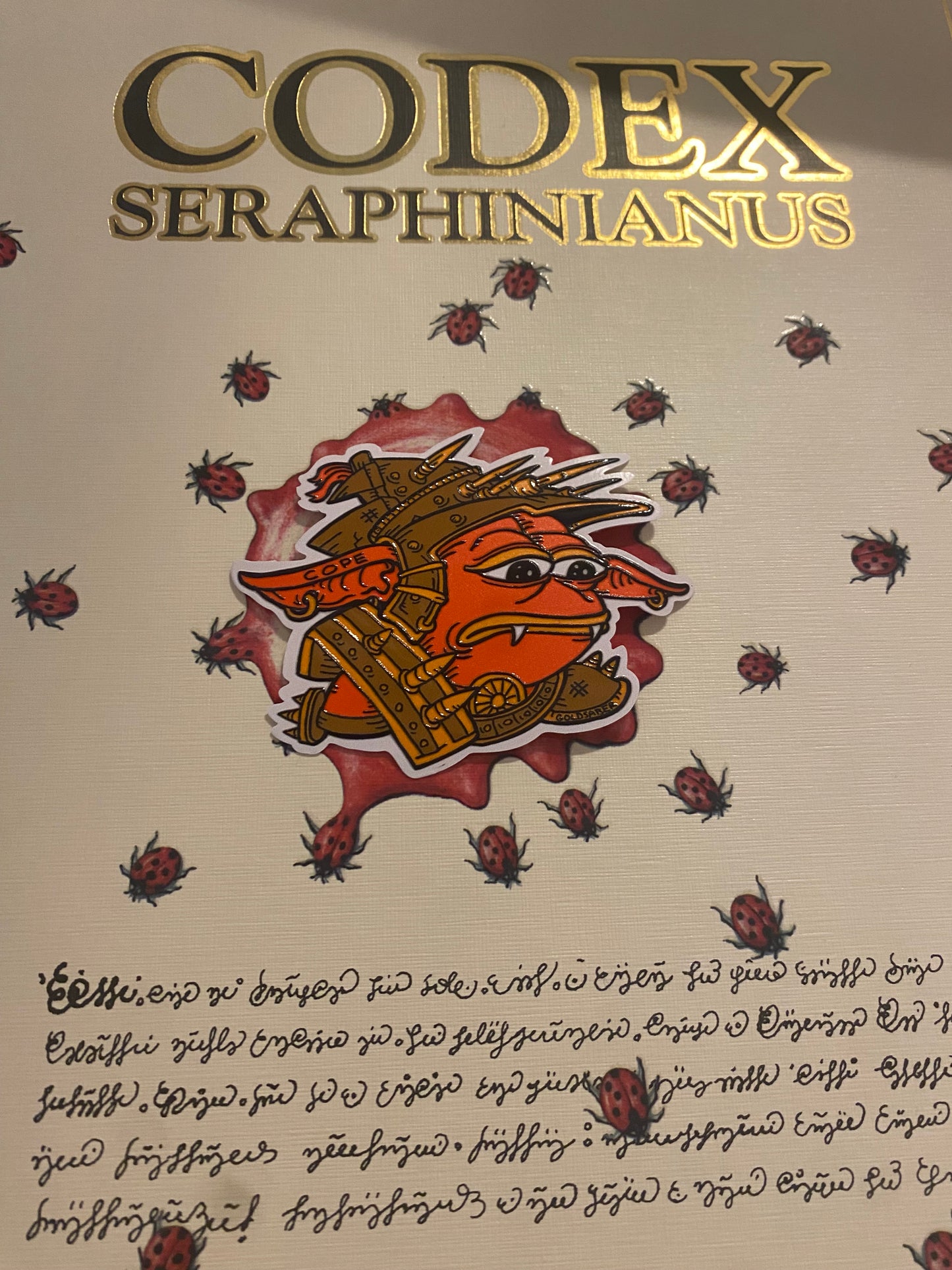 Embossed Sadge Rograkh Sticker