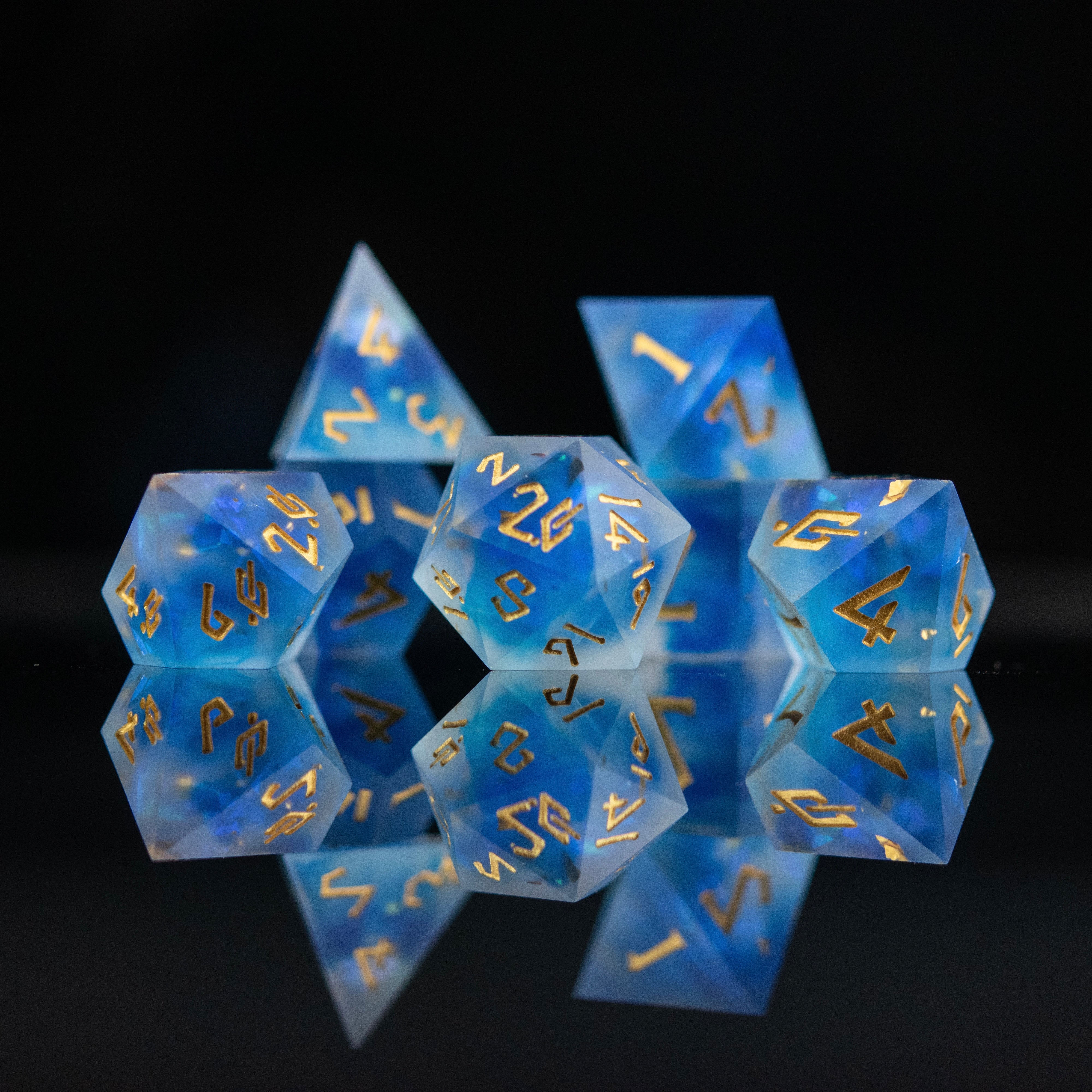 Lunar Veil Sharp-Edged Resin Dice Set – TopDeck.gg Shop