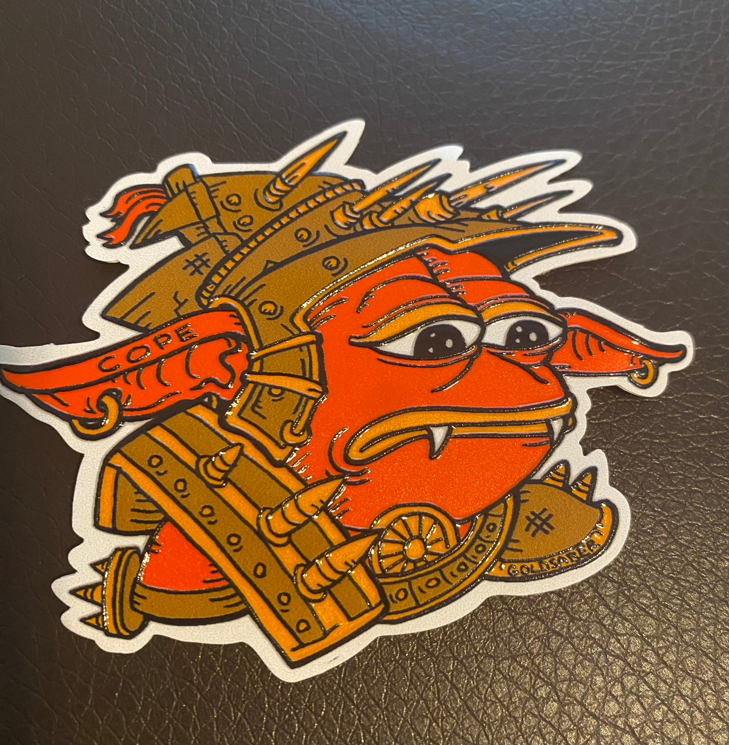 Embossed Sadge Rograkh Sticker