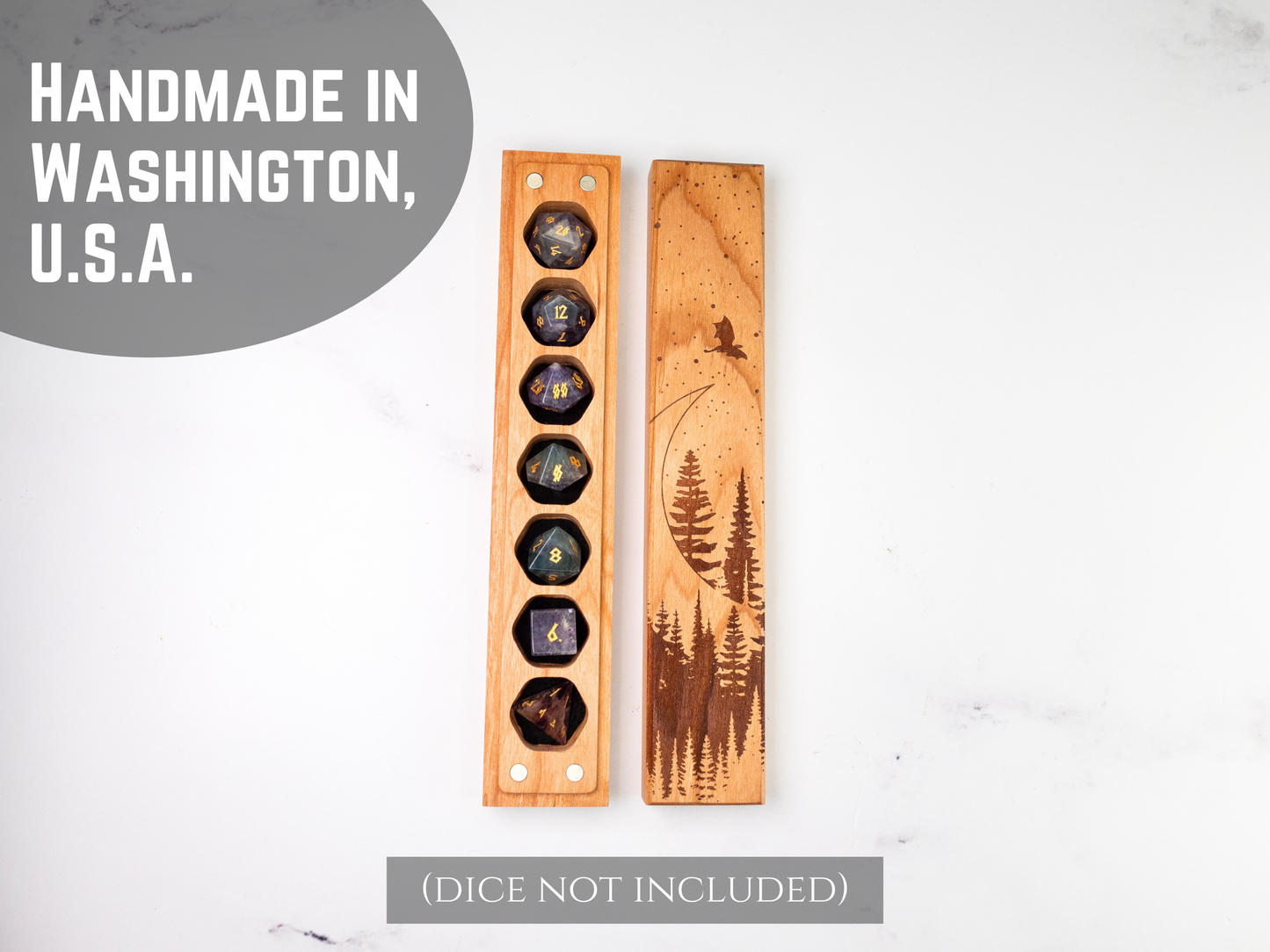Dragon Moon | Engraved Council of 7 Dice Vault