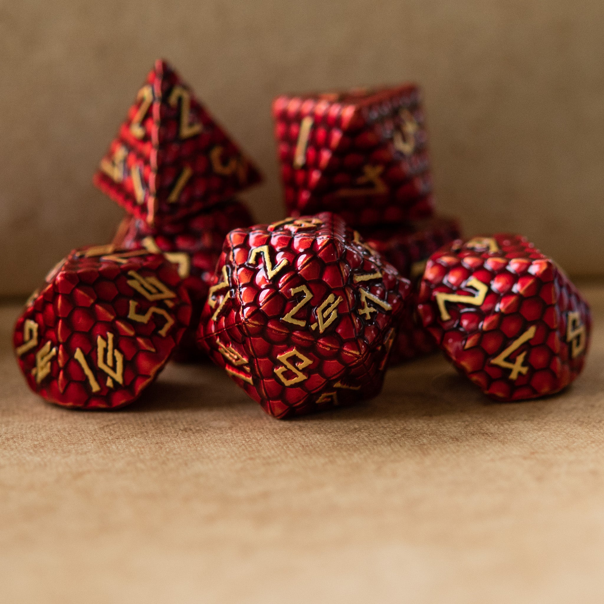 Red Dragon's Egg Metal Dice Set – TopDeck.gg Shop