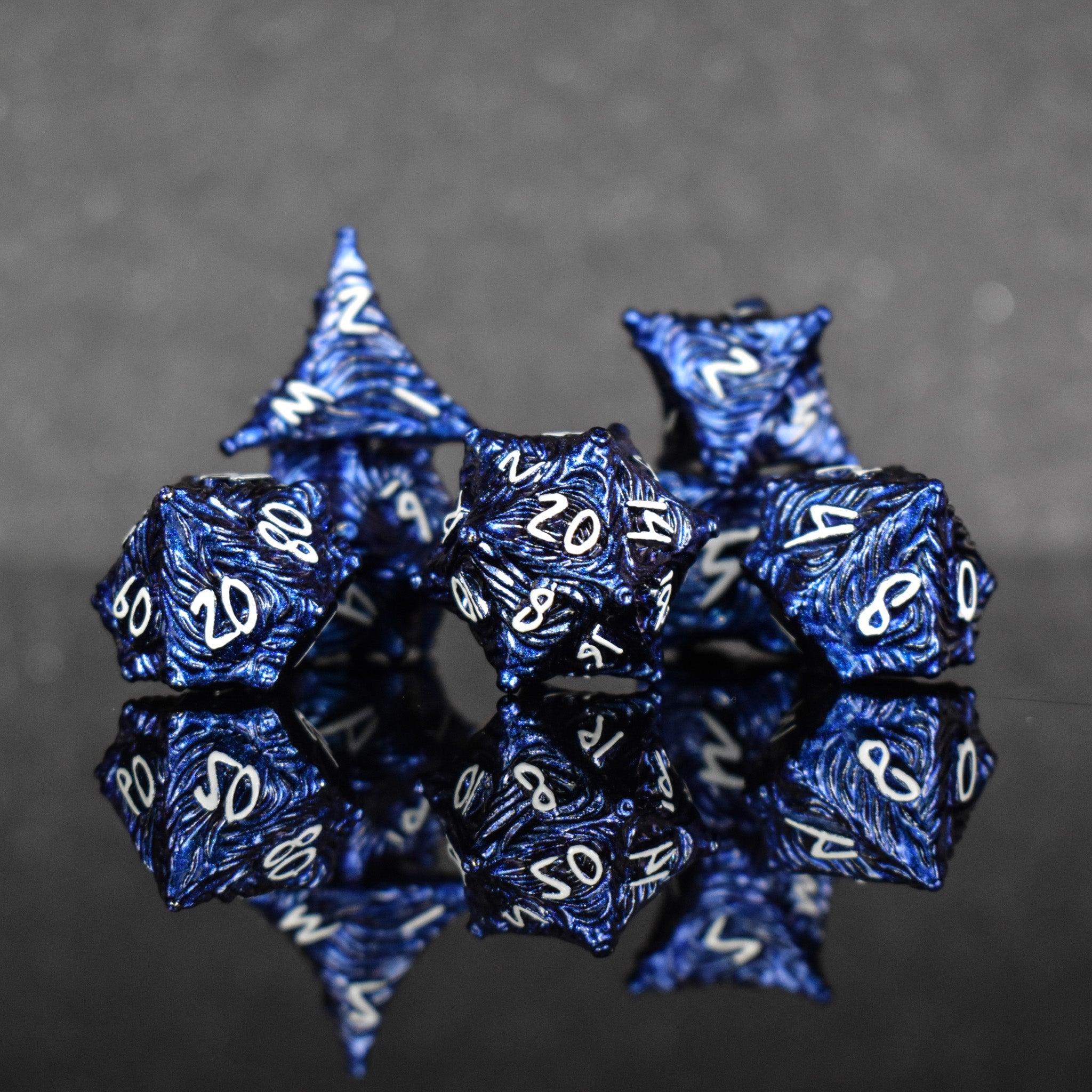 Vortex Warp Metal Dice Set - Pearlescent Blue – TopDeck.gg Shop